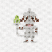 "The Smeargle embroidery from the Pokémon Shirts clothing line."