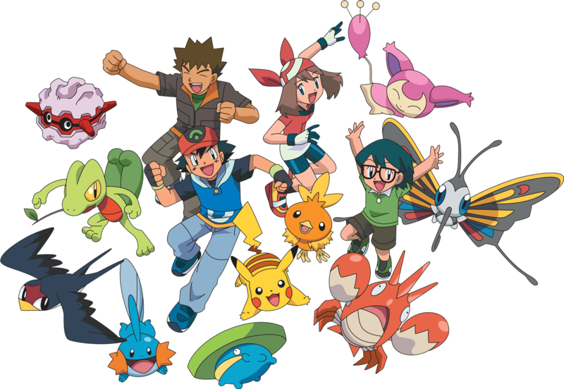 File:AG Characters and Pokémon.png