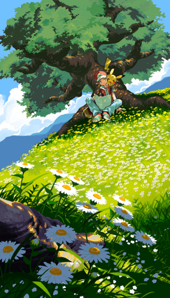 File:TCGP Backdrop Red Pikachu.png