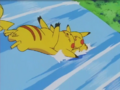 The leader Pikachu's tail