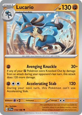 Lucario (Scarlet & Violet 114) - Bulbapedia, the community-driven ...