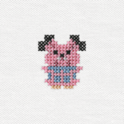 "The Snubbull embroidery from the Pokémon Shirts clothing line."