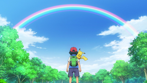 Der Regenbogen und der Pokémon -Meister!