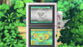 Bianca's Unova Pokédex scanning a Minccino