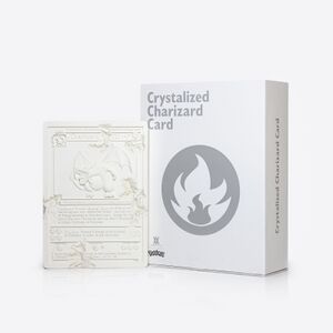 Daniel Arsham Pokémon Merch Crystalized Charizard Card (white).jpg