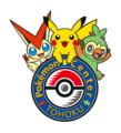 Fourth logo featuring Victini, Pikachu and Grookey