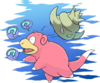 Slowking losing its Shellder from the Daisuki Club[20]