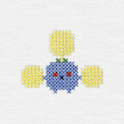 "The Jumpluff embroidery from the Pokémon Shirts clothing line."