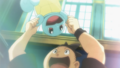 Tierno choosing Squirtle as his starter
