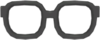 SM Horn-Rimmed Glasses Black m.png