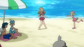 Ash's swim trunks in the XY series