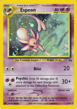 Espeon (Neo Discovery 1) - Bulbapedia, the community-driven Pokémon ...