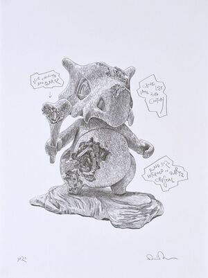 Daniel Arsham Pokémon Study for Crystalized Cubone II.jpg