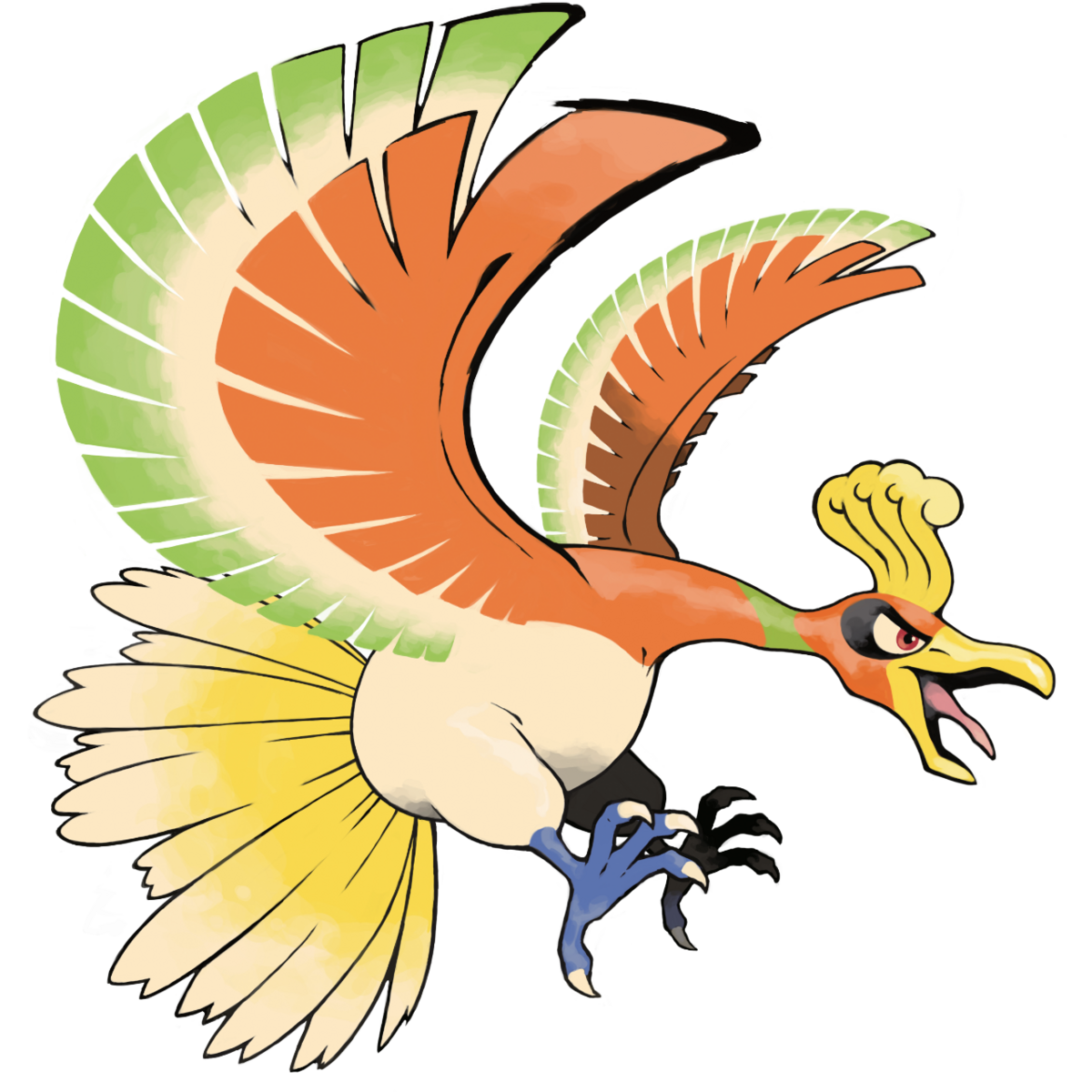 File:250Ho-Oh HGSS 2.png - Bulbagarden Archives