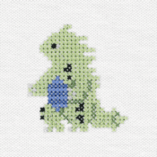 "The Tyranitar embroidery from the Pokémon Shirts clothing line."