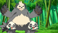 Pangoro with lighter ears and paws