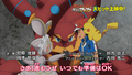Ash, Volcanion, and Magearna in the movie variant