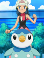 Dawn Piplup practicing.png