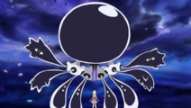 Nihilego taking over its fusion with Lusamine and trapping her inside it