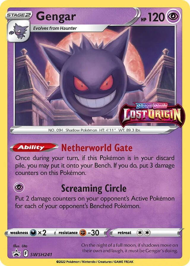 Gengar (Lost Origin 66) - Bulbapedia, the community-driven 