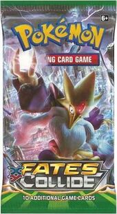 POKEMON TCG: XY FATES COLLIDE 4 X POKEMON FAN CLUB 107/124