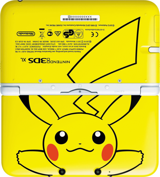 File:Nintendo 3DS XL Pikachu Yellow.png