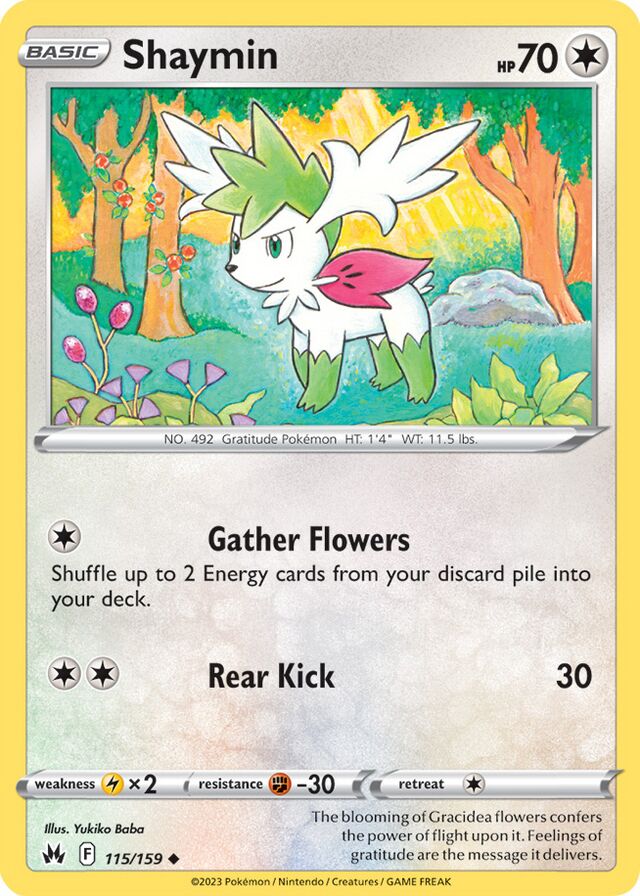 Shaymin (Crown Zenith 115) - Bulbapedia, the community-driven Pokémon ...