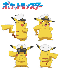 Captain Pikachu Pokemon 2023 Expression Sheet.png