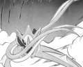 Deoxys in its Attack Forme in Pokémon Adventures