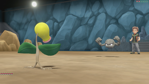 Pewter Gym Battle Environment LGPE.png