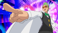 Cilan in his mask and cape
