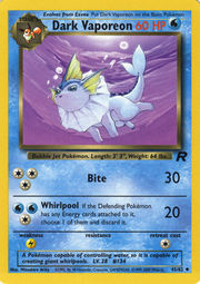 Dark Vaporeon (Team Rocket 45) - Bulbapedia, the community-driven