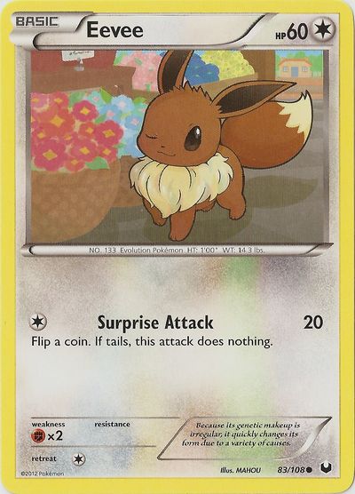 Eevee (Dark Explorers 83) - Bulbapedia, the community-driven Pokémon ...