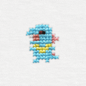 "The Totodile embroidery from the Pokémon Shirts clothing line."