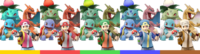 Pokémon Trainer's Squirtle, Ivysaur, and Charizard