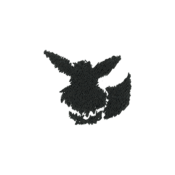 ""The Minimal Eevee embroidery from the Pokémon Shirts clothing line."