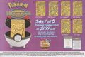 A flyer advertising the gold-plated trading cards