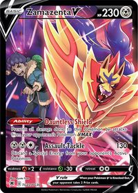 Shiny Zamazenta V Crown Zenith Promo SWSH293 plus PROMO CARD