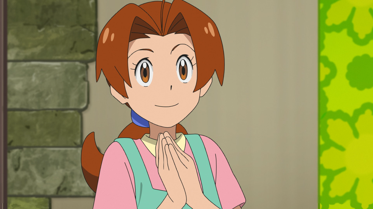 I use this one website to watch new Pokemon episodes, and this is the  picture that accompanies their Pokemon X and Y page. I always wondered why  she was there.. (keep in