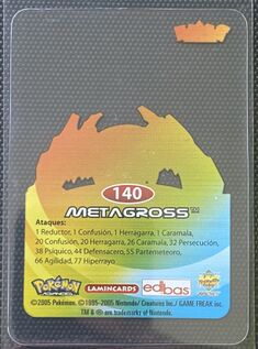 Pokémon Rainbow Lamincards Advanced - back 140.jpg