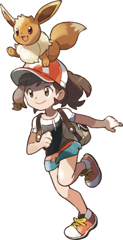 Cute female pokemon trainer