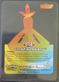 Pokémon Rainbow Lamincards Advanced - back 14.jpg