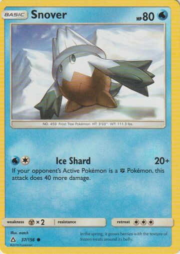 Snover (Ultra Prism 37) - Bulbapedia, the community-driven Pokémon ...