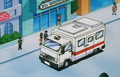 A Pokémon check-up van in A Friend In Deed