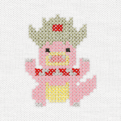 "The Slowking embroidery from the Pokémon Shirts clothing line."