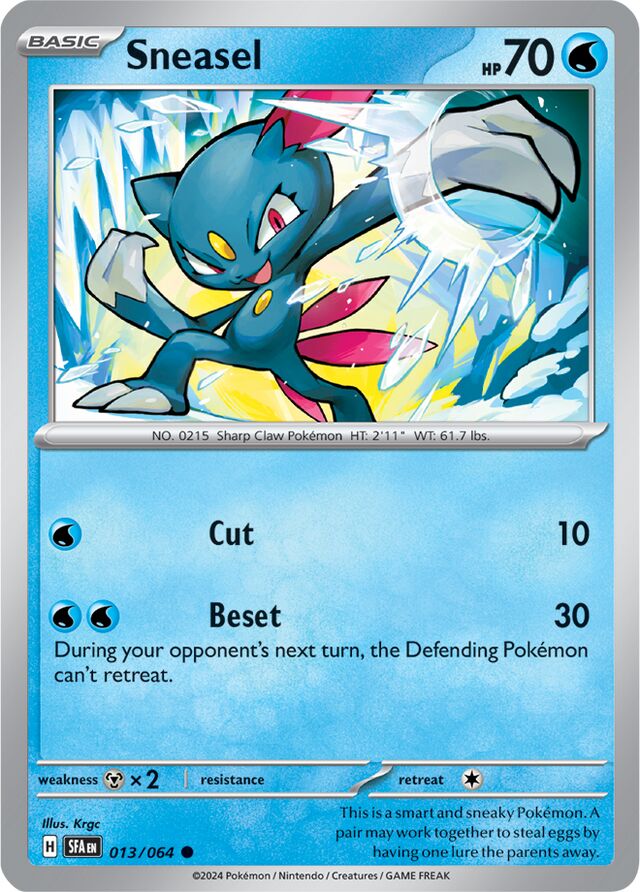 Sneasel (Shrouded Fable 13) - Bulbapedia, the community-driven Pokémon ...