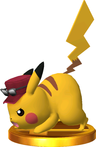 File:Pikachu Alt 3DS trophy SSB4.png