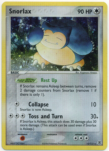 Snorlax (EX FireRed & LeafGreen 15) - Bulbapedia, the community-driven Pokémon encyclopedia