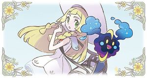 Lillie and Gladion and Lusamine Cosmog Merchandise 1.jpg