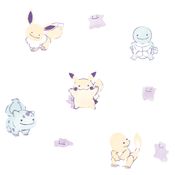 "With its astonishing capacity for metamorphosis, Ditto can get along with anyone. All the Pokémon you see on this shirt are brought to you by Ditto's Transform."